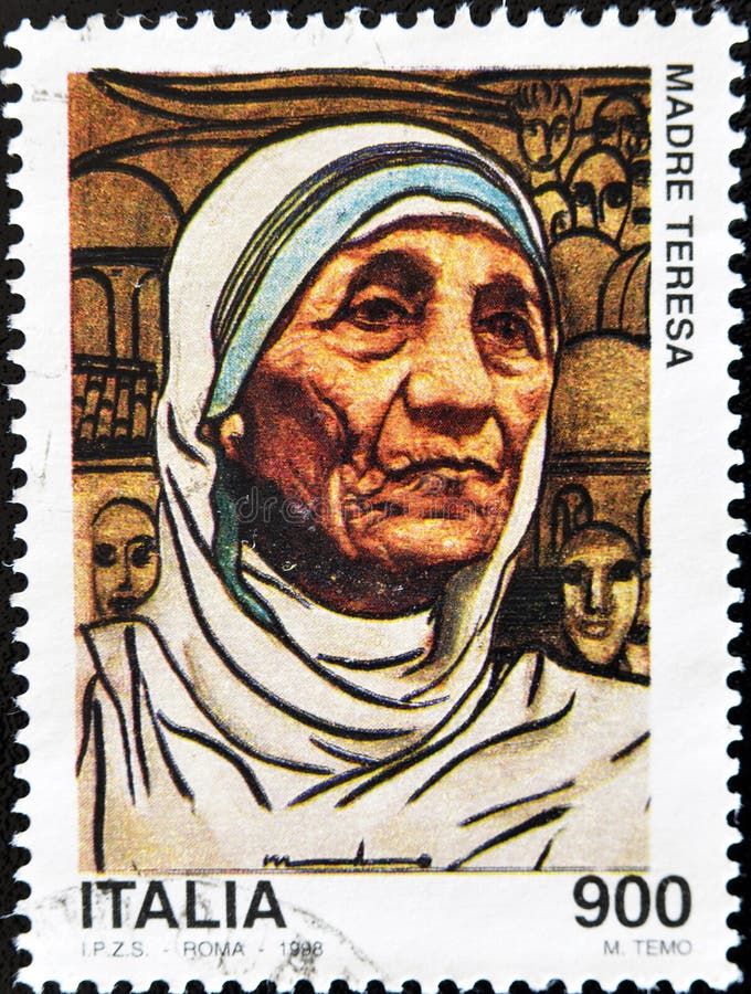 штемпель teresa мати стоковое изображение штемпель teresa мати стоковое изображение