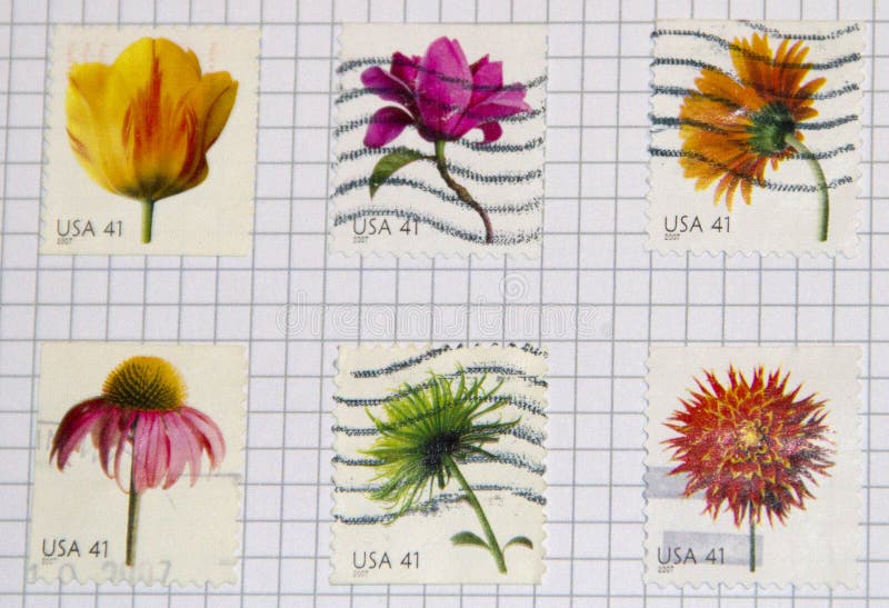 Collection of flowers usa stamps. Collection of flowers usa stamps