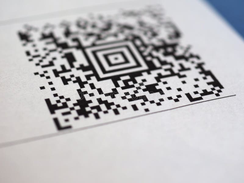 Штрихкод кода QR стоковое изображение Штрихкод кода QR стоковое изображение