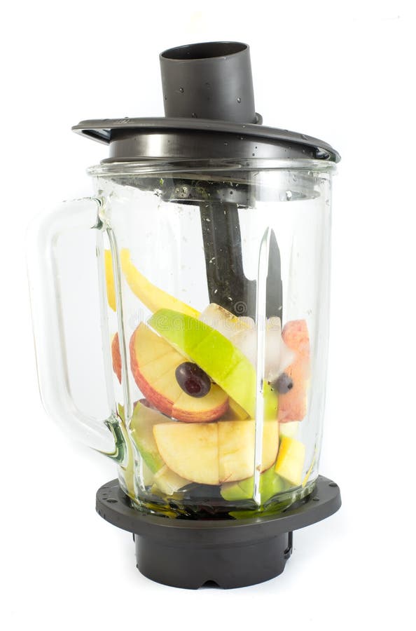 Электрический blender с плодоовощами стоковые изображения Электрический blender с плодоовощами стоковые изображения