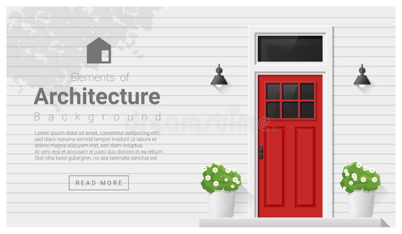 Elements of architecture , front door background , vector ,illustration. Elements of architecture , front door background , vector ,illustration