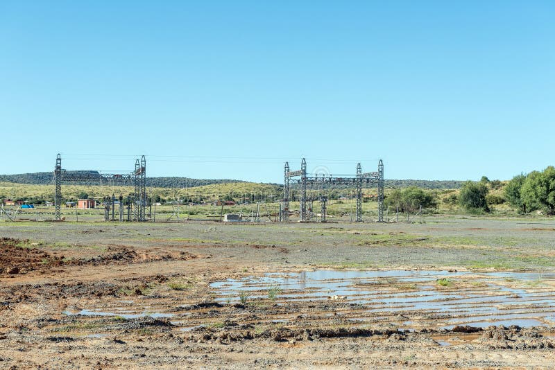 A power substation destroyed by the tailings dam burst in Jagersfontein in the Free State Province. A power substation destroyed by the tailings dam burst in Jagersfontein in the Free State Province