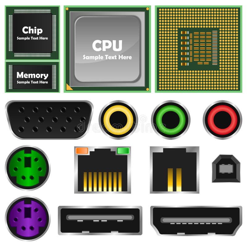 Штепсельные вилки и провода изолировали значки, соединители ...