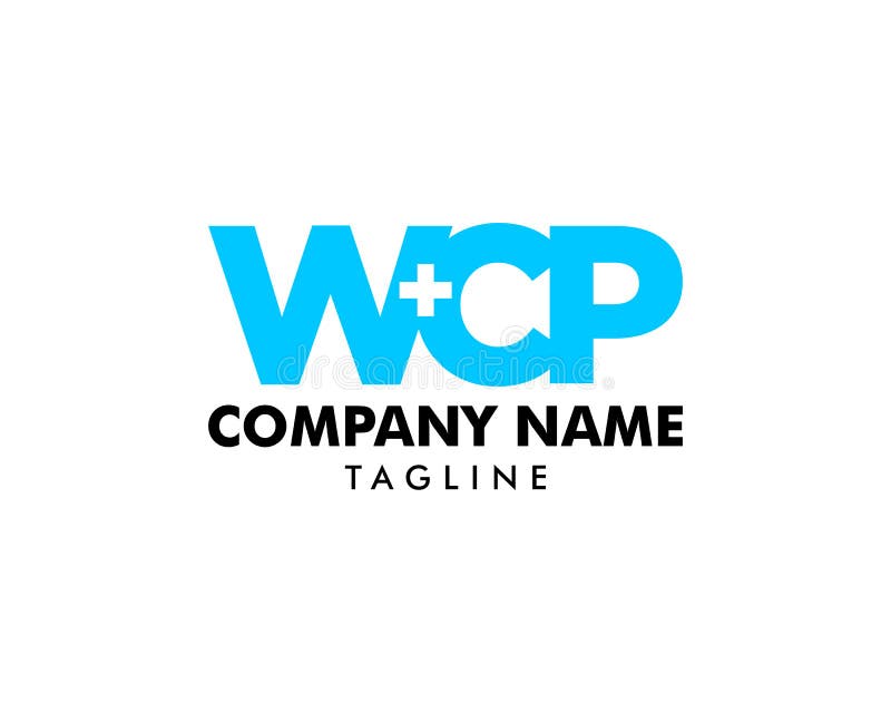 Элементы шаблона дизайна значка медицинского логотипа WCP и перекрестного знака иллюстрация штока Элементы шаблона дизайна значка медицинского логотипа WCP и перекрестного знака иллюстрация штока