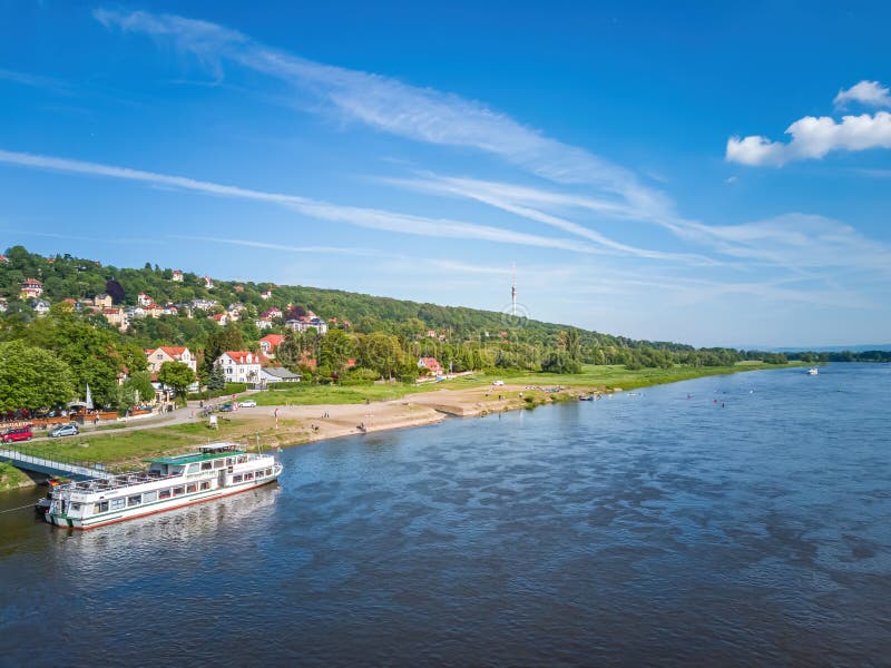 Эльба Dresden Саксония, Германия стоковая фотография