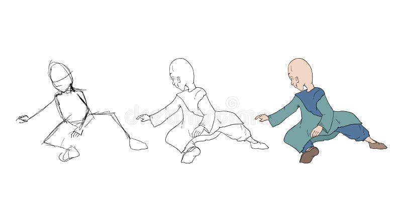 Эскиз человека сидя иллюстрация штока. иллюстрации насчитывающей линия