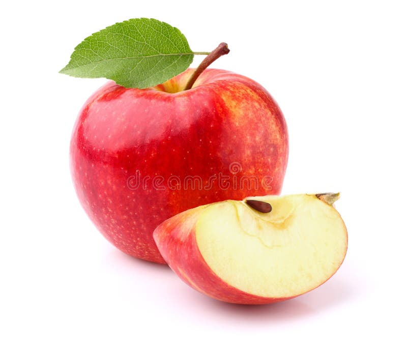 Яблоко с ломтиком