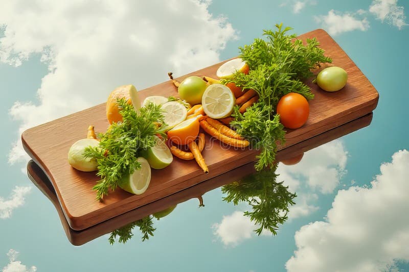 Яркие летние фрукты и овощи Вкусный и питательный праздник готов к сокам и смузи бесплатная иллюстрация