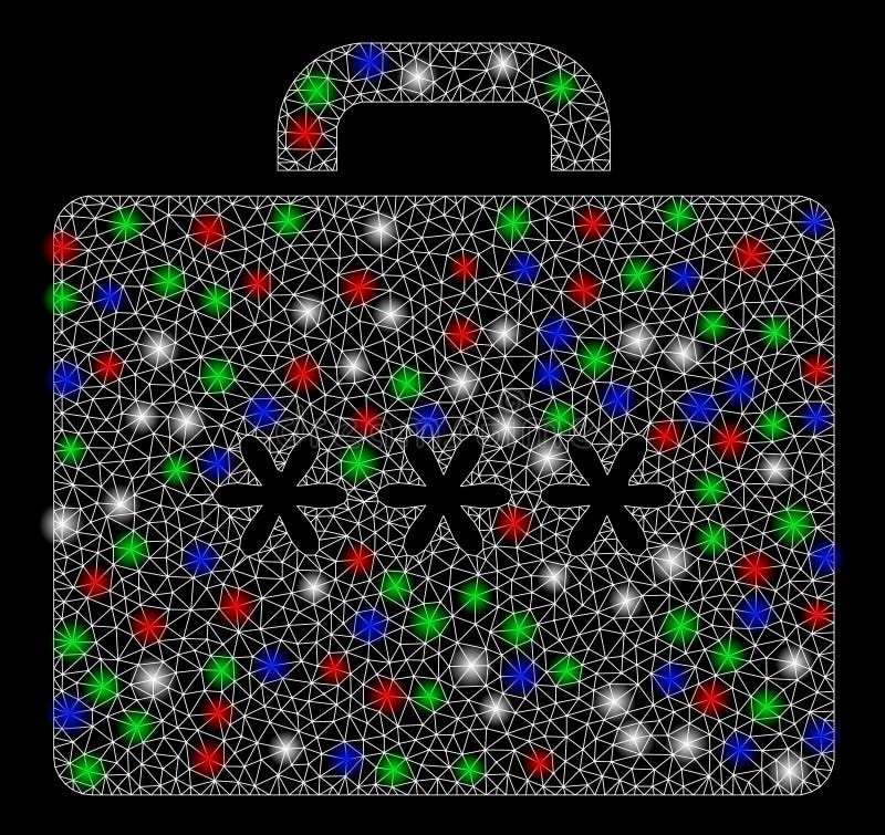 Яркий корпус 2D Cipher с флэш-точками бесплатная иллюстрация