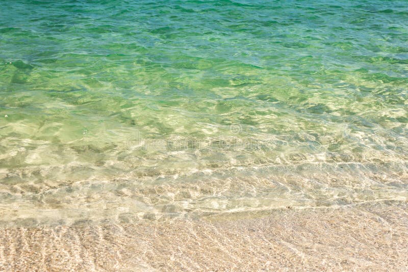 Ясная голубая прозрачная тропическая предпосылка воды пляжа лета стоковые изображения rf