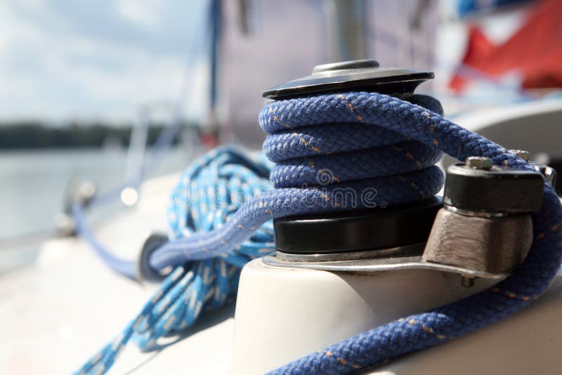 Summer theme. sailboater's equipment on yacht. Summer theme. sailboater's equipment on yacht