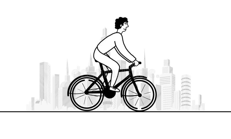 cycling exercise, Man riding bicycle in city, 4k simple cartoon animation, perfect loop, cycling along road, riding bicycle along the city, businessman riding bike along urban street in the city. cycling exercise, Man riding bicycle in city, 4k simple cartoon animation, perfect loop, cycling along road, riding bicycle along the city, businessman riding bike along urban street in the city