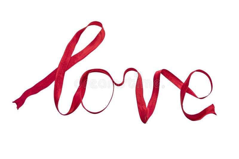 ‘amor ‘escrito con la cinta de seda roja fotografía de archivo libre de regalías ‘amor ‘escrito con la cinta de seda roja fotografía de archivo libre de regalías