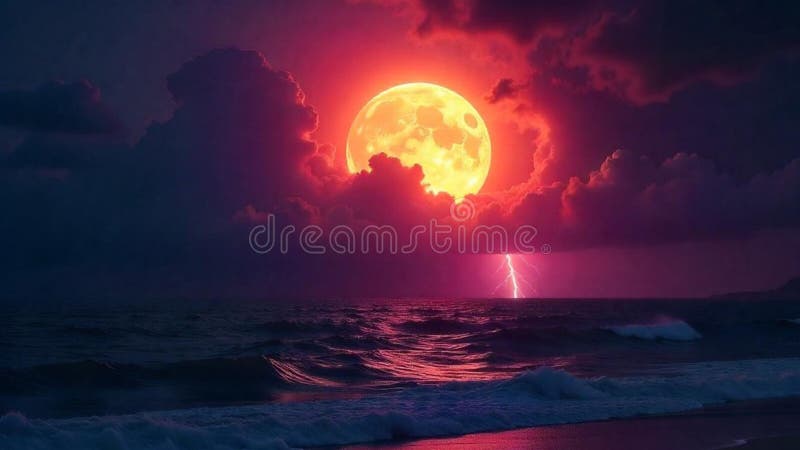 一片绚丽的夜空 库存例证