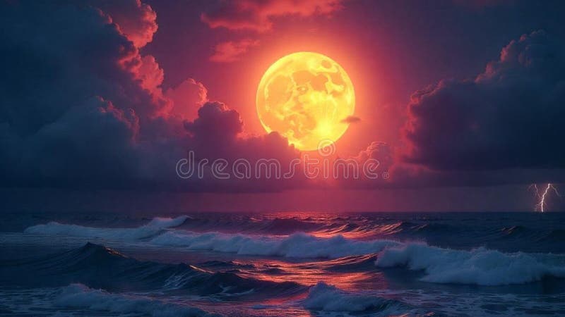 一片绚丽的夜空 皇族释放例证