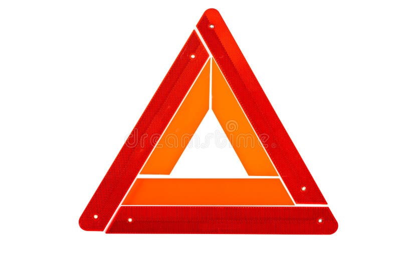 Warning triangle sign isolated on white background. Warning triangle sign isolated on white background