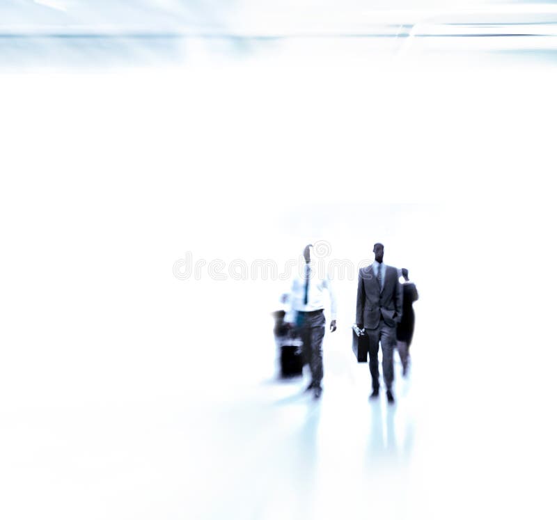 上班时，人们会模糊、冲上上班路，上班时，还会像上班一样. 公司 免版税库存照片