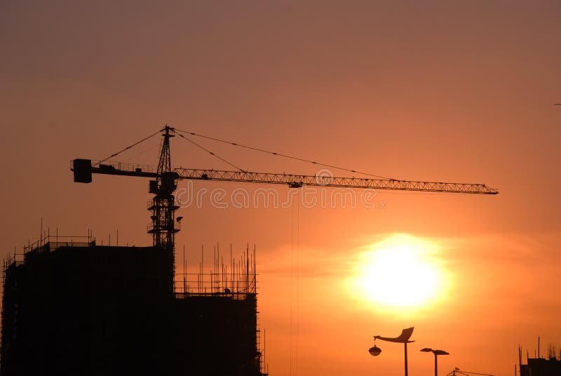 A buiding under construction in foshan,guangdong,china,asia,china is nowadays a great construction site. A buiding under construction in foshan,guangdong,china,asia,china is nowadays a great construction site