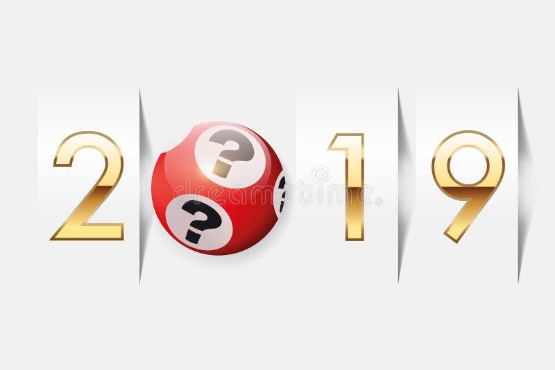 与用问号盖的乐透纸牌球的贺卡 皇族释放例证 与用问号盖的乐透纸牌球的贺卡 皇族释放例证