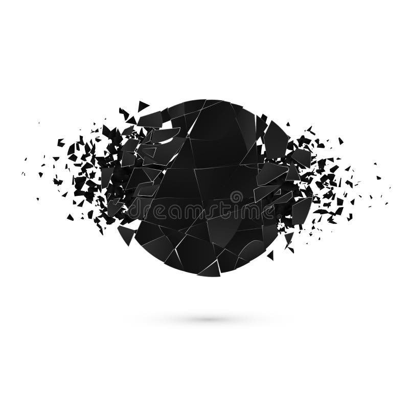 与空间的几何创造性的横幅文本的 黑圆形抽象爆炸 向量 皇族释放例证 与空间的几何创造性的横幅文本的 黑圆形抽象爆炸 向量 皇族释放例证
