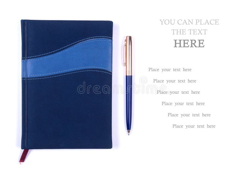 与笔的笔记本 免版税库存照片