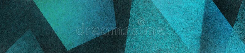 与蓝绿色在半横幅大小长方形分层堆积的多角形和三角形状的黑现代抽象背景 皇族释放例证 与蓝绿色在半横幅大小长方形分层堆积的多角形和三角形状的黑现代抽象背景 皇族释放例证
