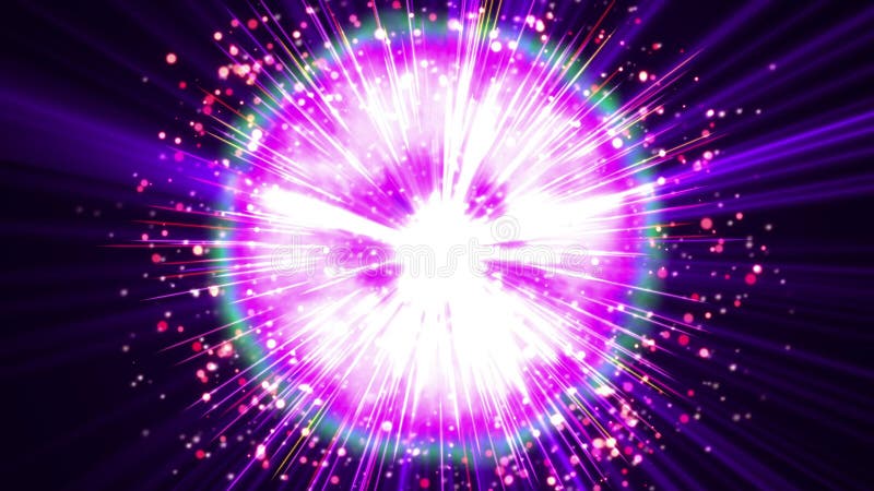 与闪电，霹雳，冲击波爆炸作用在黑色的微粒样式的亢奋超新星或bigbang疾风被隔绝的 皇族释放例证