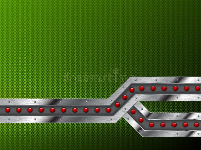 与难看的东西金属酒吧的抽象工业背景设计 库存例证