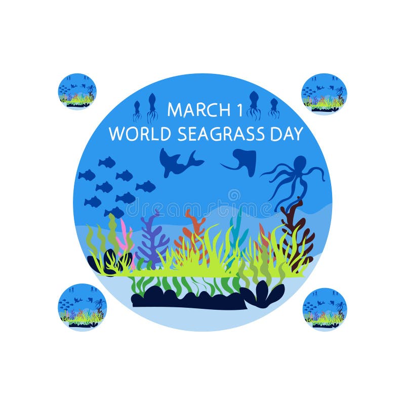 World seagrass day 1 march. World seagrass day 1 march