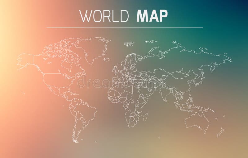 世界的概述例证 皇族释放例证