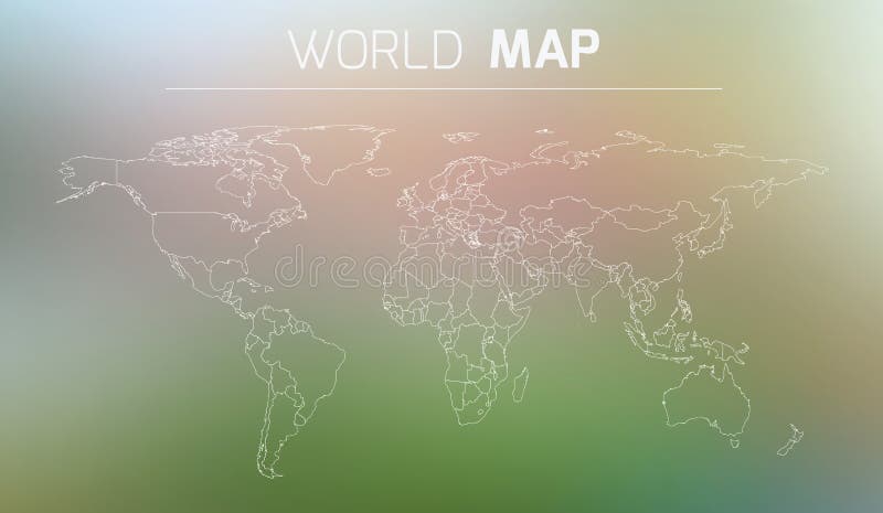 世界的概述例证 皇族释放例证