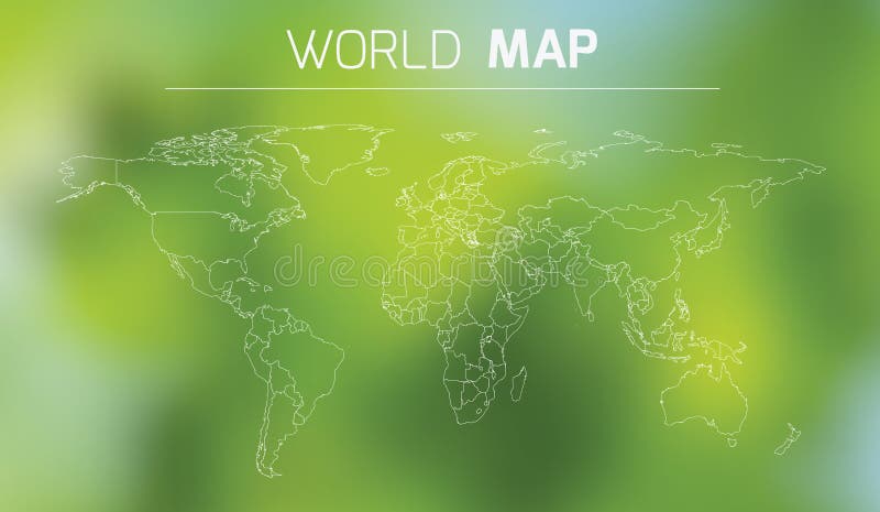 世界的概述例证 库存例证