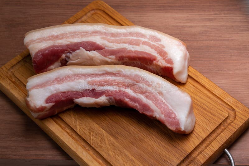 两片鲜肉肚 图库摄影