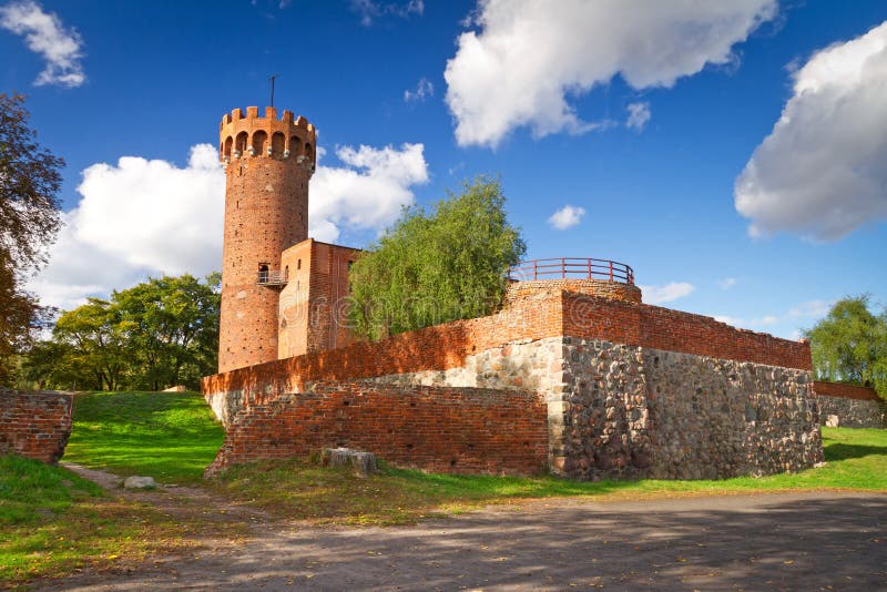 中世纪条顿人城堡在波兰