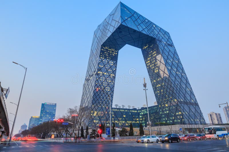 中国中央电视台(CCTV)总部在北京 免版税库存照片 中国中央电视台(CCTV)总部在北京 免版税库存照片