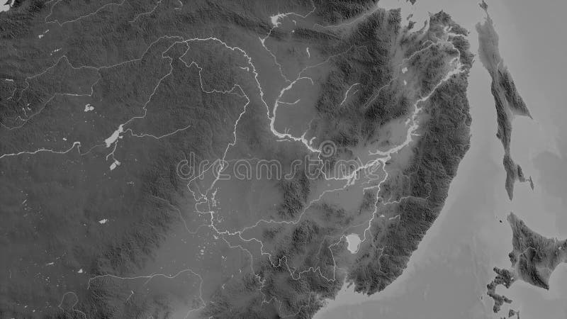 中国黑龙江概述 灰度 皇族释放例证