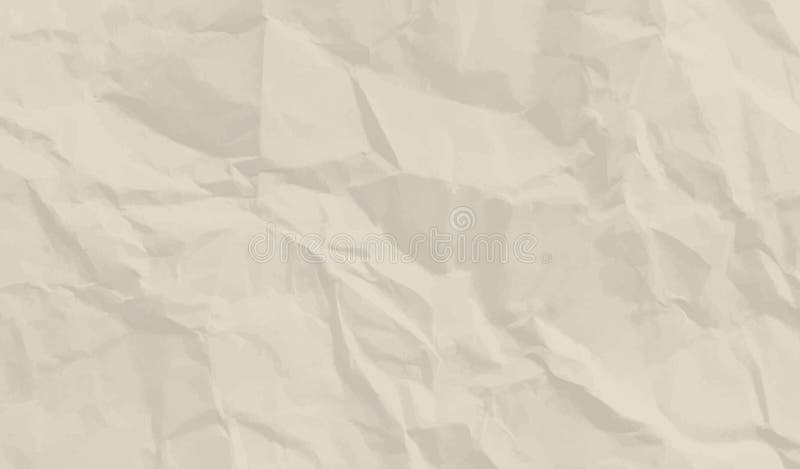 中性光米色皱褶纸背景纹理. 皱折的磨损片 库存例证