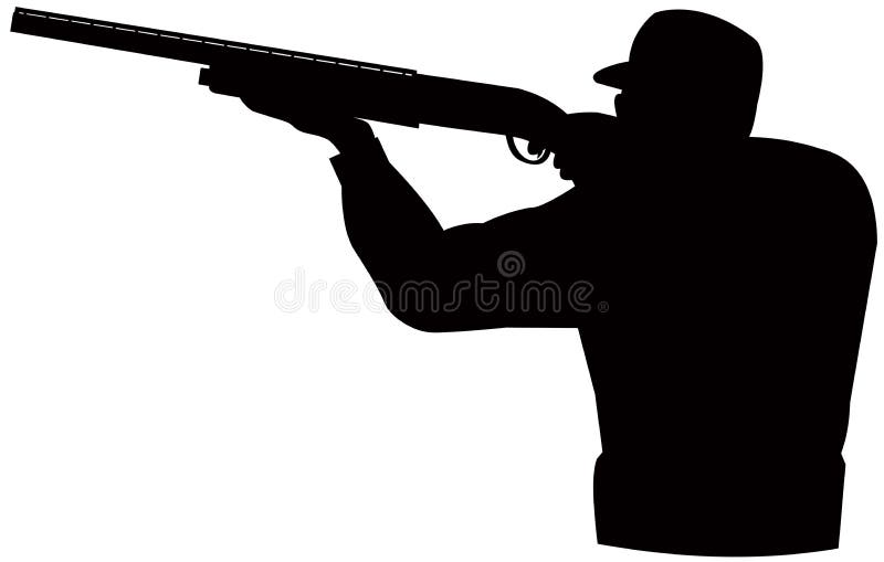 Vector art on the outdoor sport of hunting and shooting. Vector art on the outdoor sport of hunting and shooting