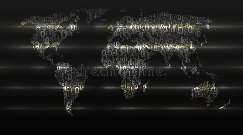二进制编码在黑暗的多孔的背景的世界地图 抽象数字技术改造世界 大数据,传染媒介的概念 皇族释放例证 二进制编码在黑暗的多孔的背景的世界地图 抽象数字技术改造世界 大数据,传染媒介的概念 皇族释放例证