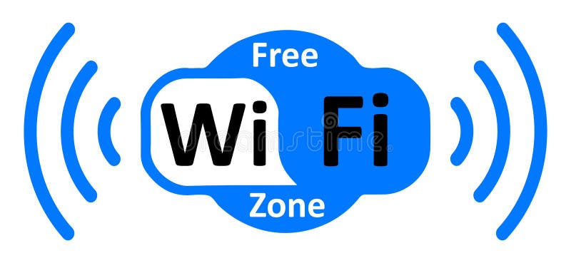 云彩的自由wifi商标区域-传染媒介