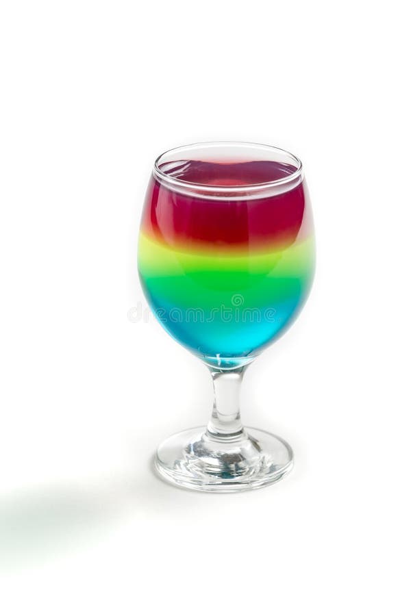 五颜六色的果冻由果子制成 图库摄影