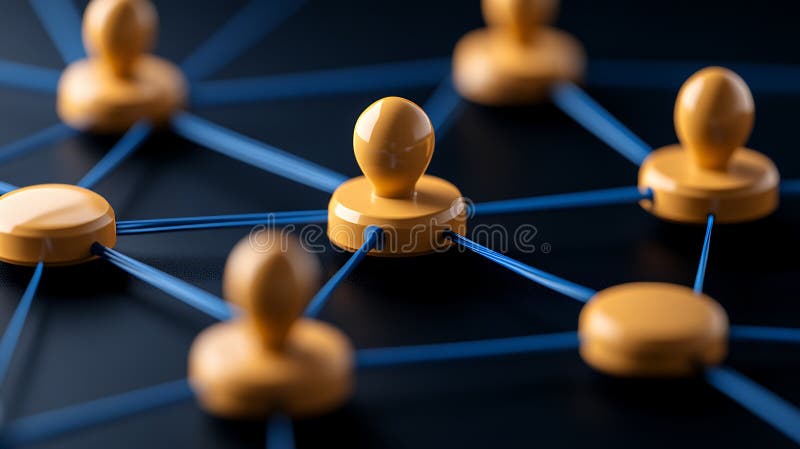 人物符号互联网络 库存例证