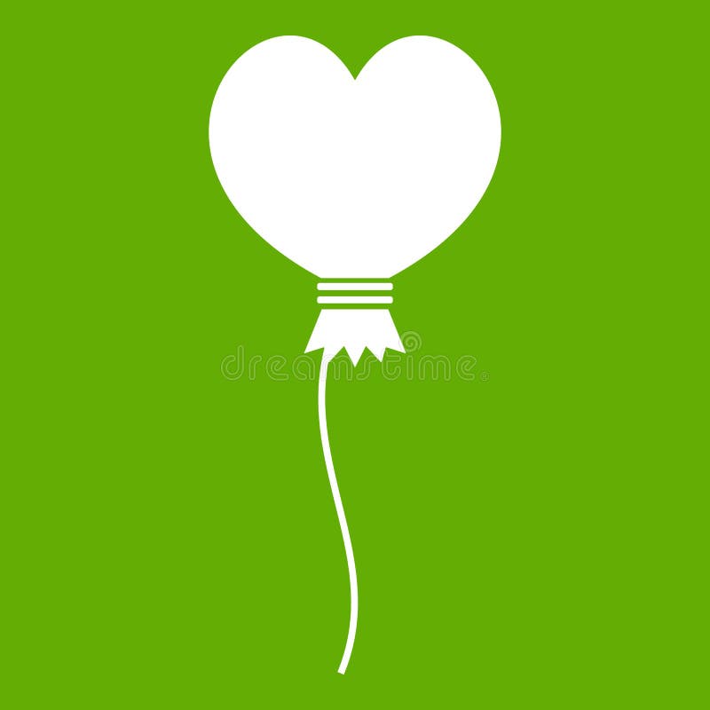 以心脏象绿色的形式气球