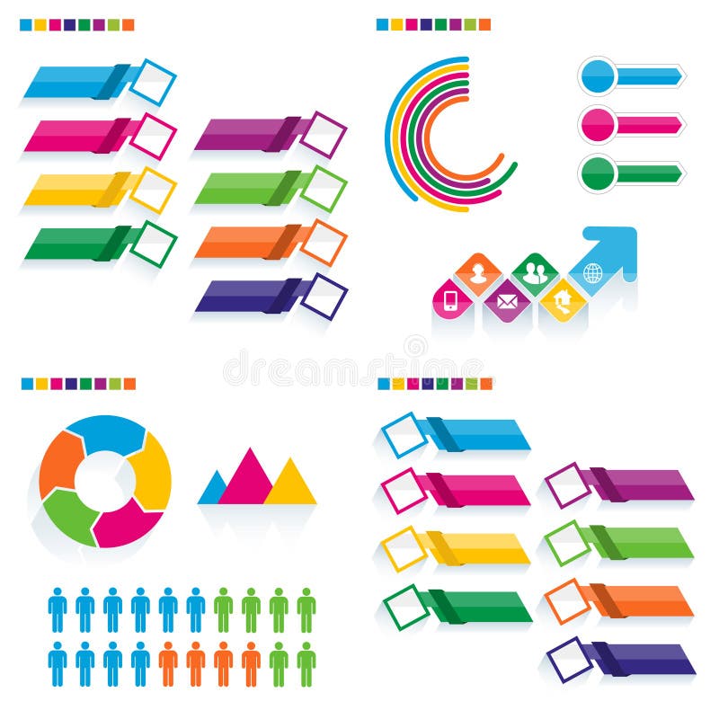 企业infographic集合 能为工作流布局, banne使用 库存例证 企业infographic集合 能为工作流布局, banne使用 库存例证