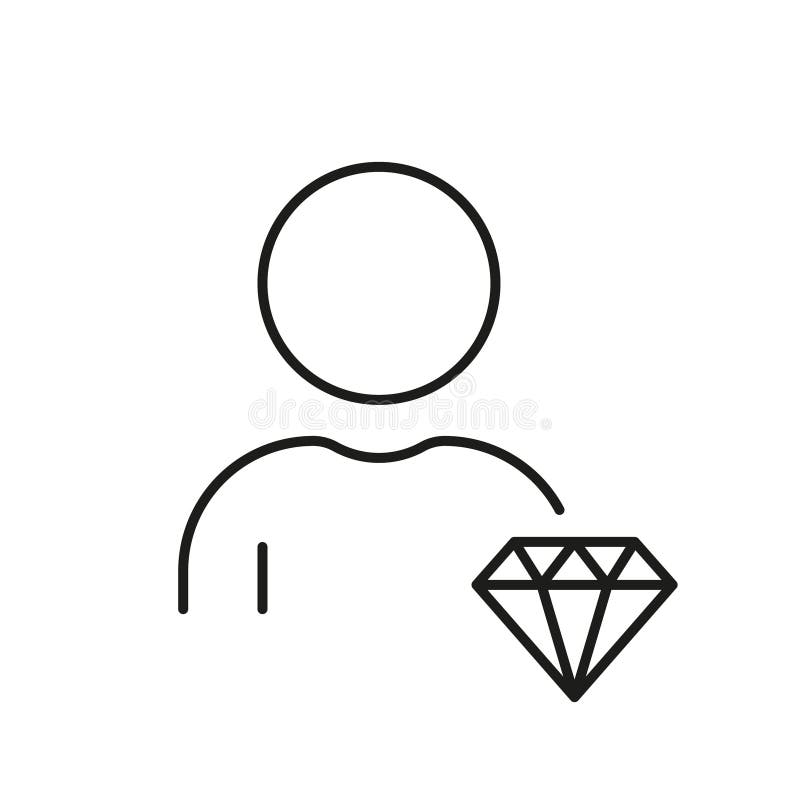 Corporate Ideology Outline Symbol. Man with Diamond, Employee Value Line Icon. Person is Core Values at Work Linear Pictogram. Business Principles Sign. Editable Stroke. Isolated Vector Illustration. Corporate Ideology Outline Symbol. Man with Diamond, Employee Value Line Icon. Person is Core Values at Work Linear Pictogram. Business Principles Sign. Editable Stroke. Isolated Vector Illustration.