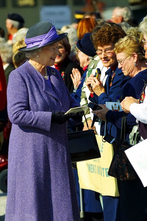 Her Majesty Queen Elizabeth II meets members of the Sussex Vale District Women's Institute during the Royal Visit in Sussex, New Brunswick, Canada, Oct. 12, 2002. Her Majesty Queen Elizabeth II meets members of the Sussex Vale District Women's Institute during the Royal Visit in Sussex, New Brunswick, Canada, Oct. 12, 2002.