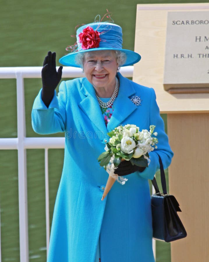 SCARBOROUGH, ENGLAND - MAY 20: Her Royal Highness Queen Elizabeth II at opening of Royal Open Air Theater, Scarborough, North Yorkshire, England. SCARBOROUGH, ENGLAND - MAY 20: Her Royal Highness Queen Elizabeth II at opening of Royal Open Air Theater, Scarborough, North Yorkshire, England.