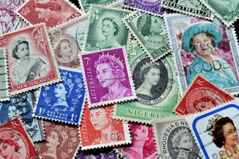 Queen Elizabeth on postage stamps. Queen Elizabeth on postage stamps