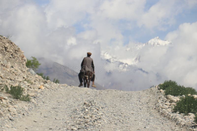 伊什卡希姆的阿富汗村庄生活 图库摄影