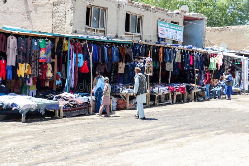 阿富汗伊斯卡希姆的乡村生活 免版税库存图片